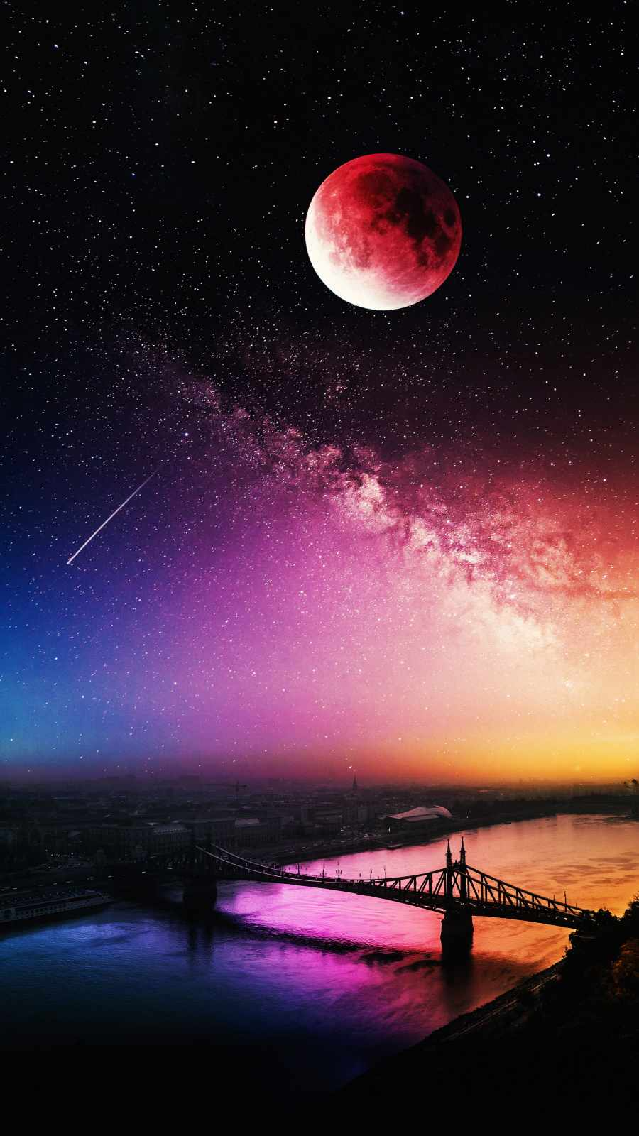 City Moon IPhone Wallpaper - IPhone Wallpapers