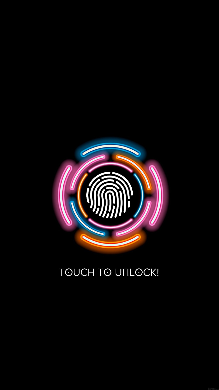 touch to unlock background wallpaper