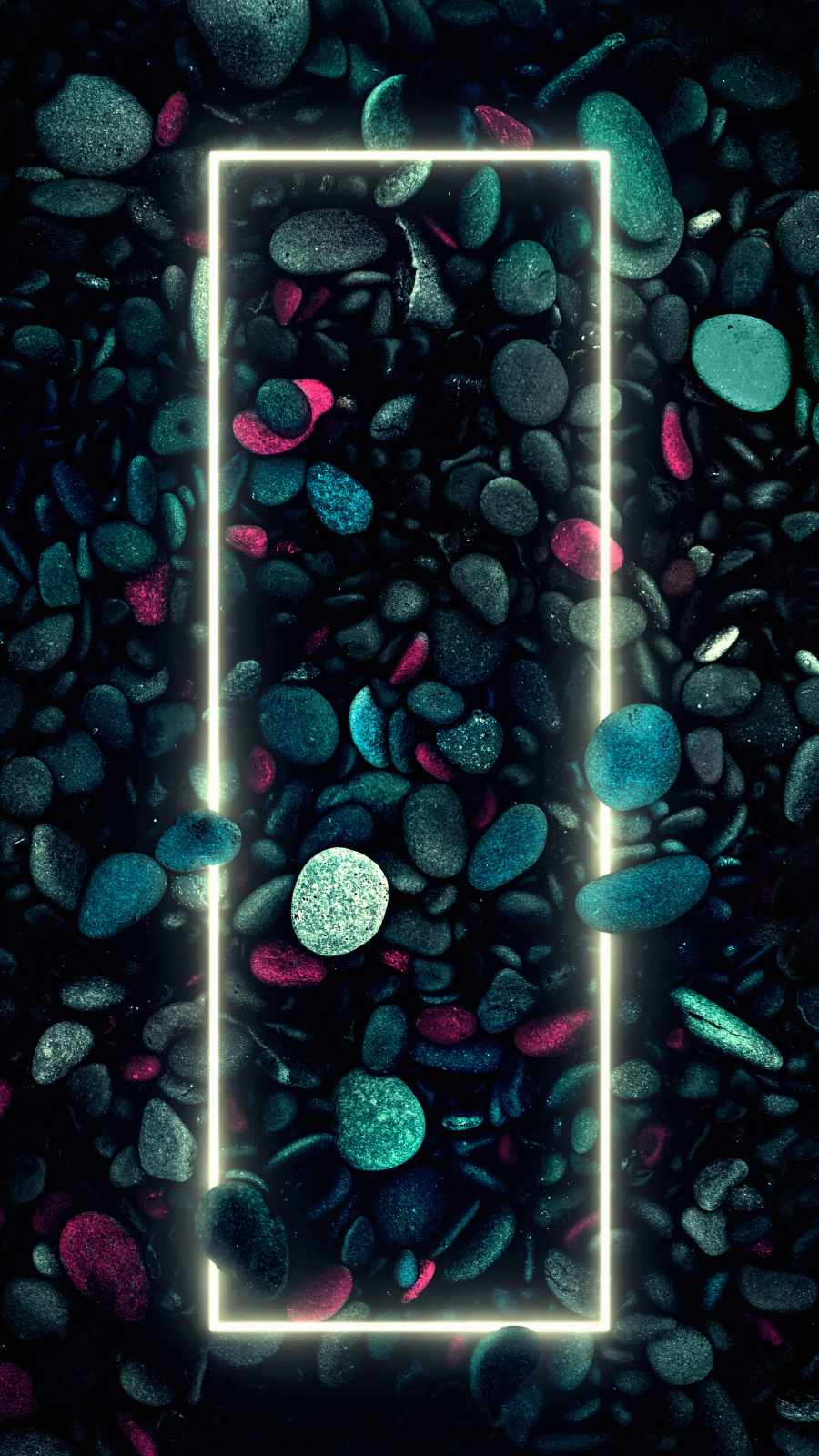 Stone Neon Light - IPhone Wallpapers