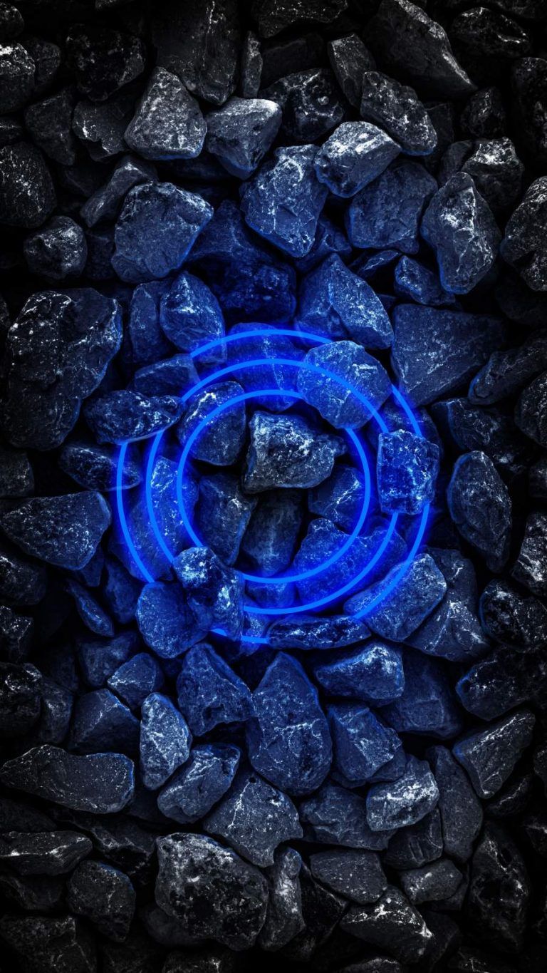 Stone Neon Circle IPhone Wallpaper - IPhone Wallpapers