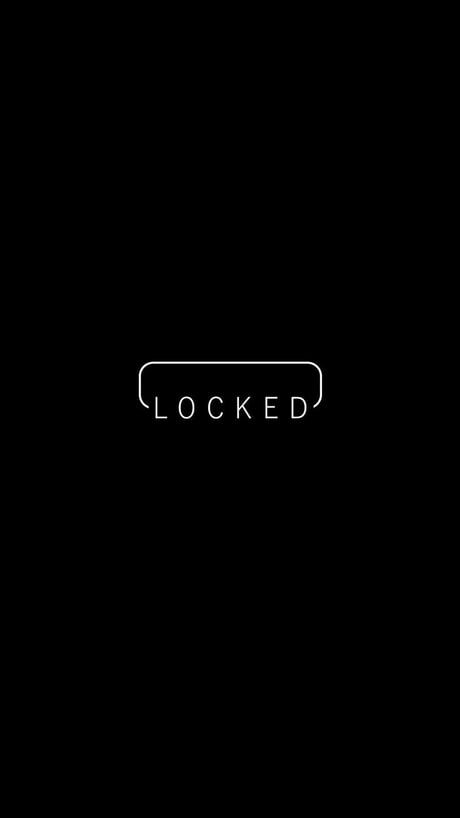 Minimalist &quot;Locked&quot; Lockscreen - Wallpaper