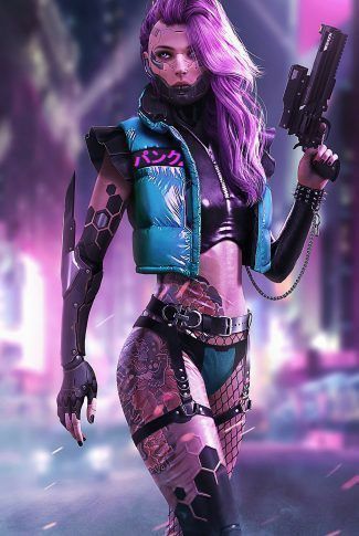 CYBERPUNK HOT CYBORG 4K ULTRA HD WALLPAPERCYBERPUNK 2077