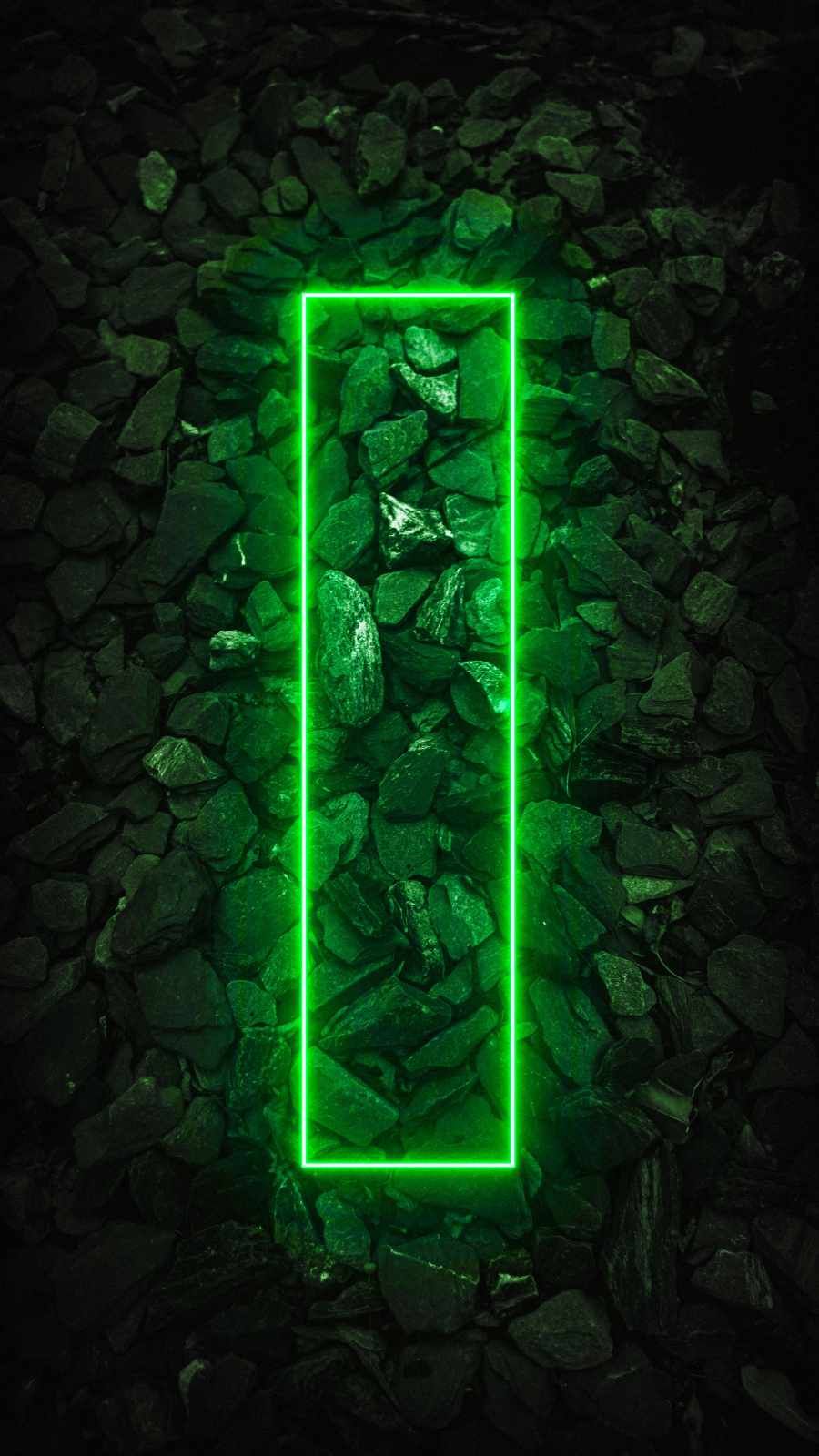 Neon Stone Rectangle - IPhone Wallpapers