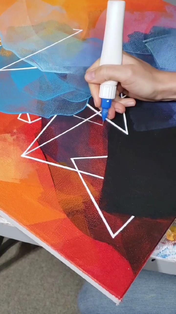 Art Process with Acrylic Paint Pen