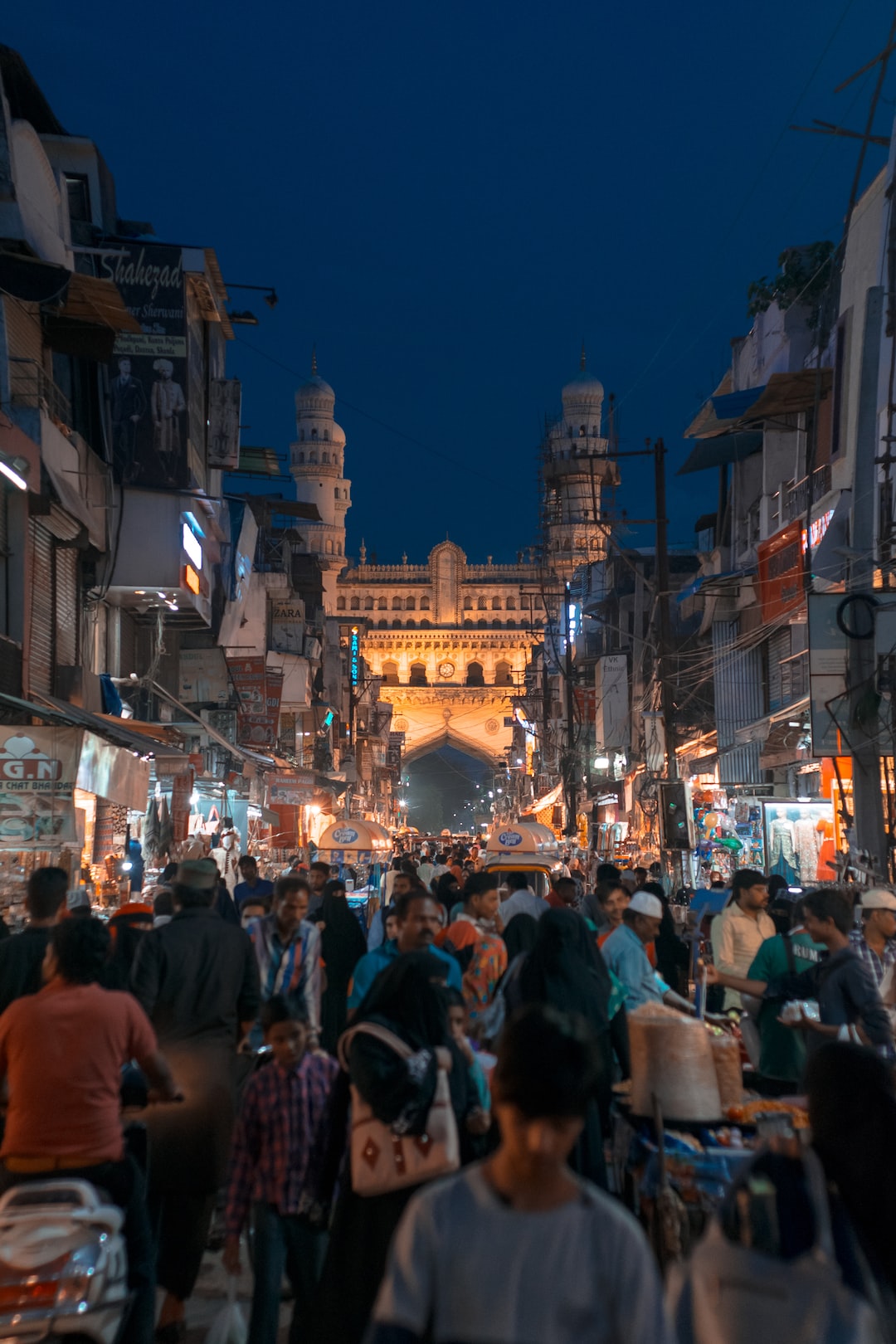 Market at Charminar, India