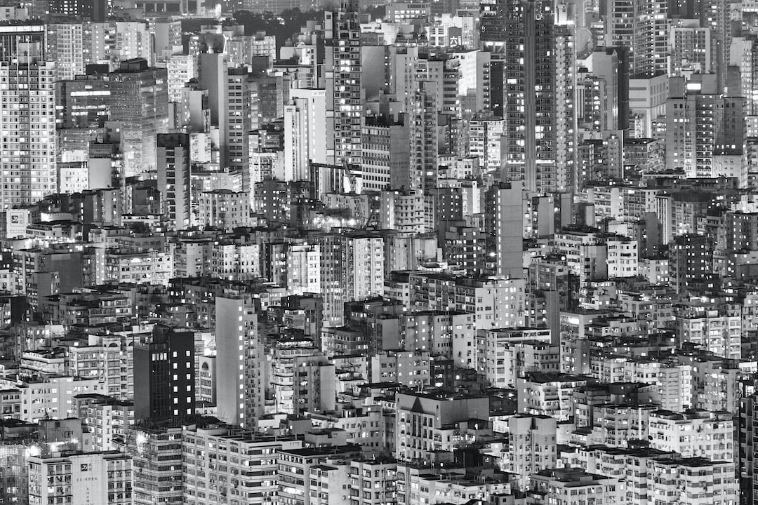 Hong Kong density at night