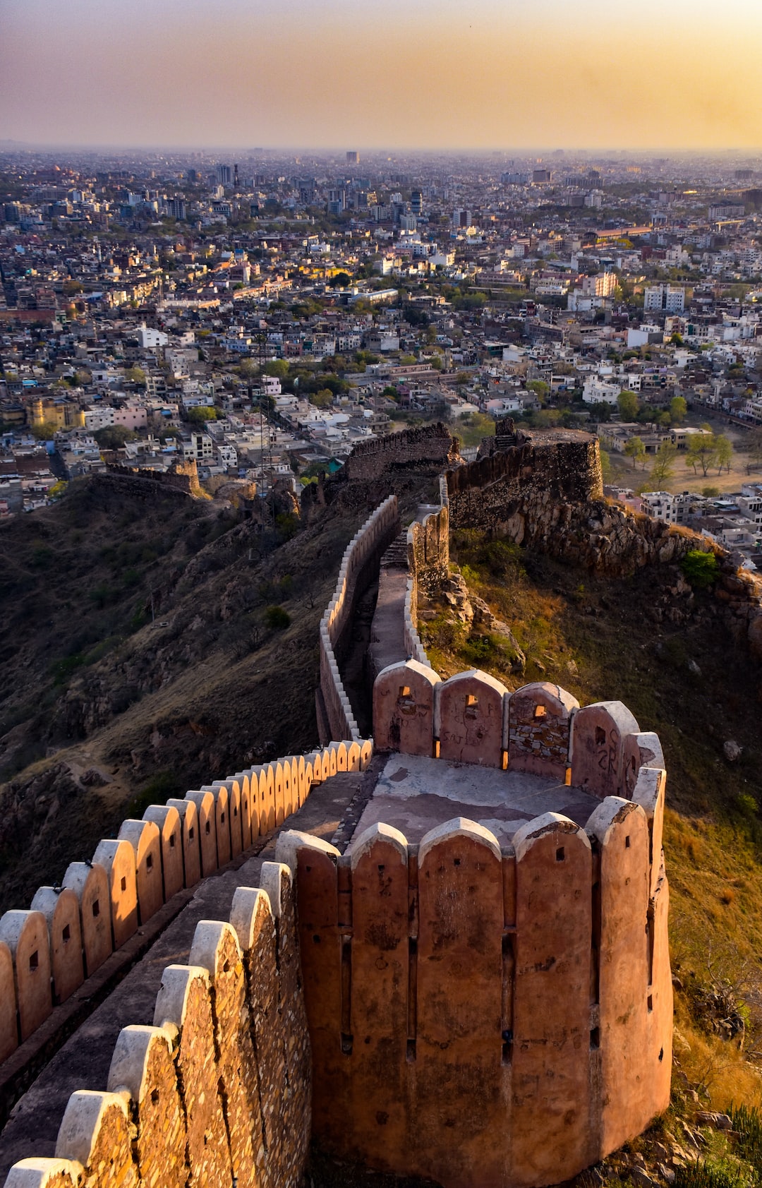 Sunset from Nahargarh Fort. Wallpaper Download | MOONAZ