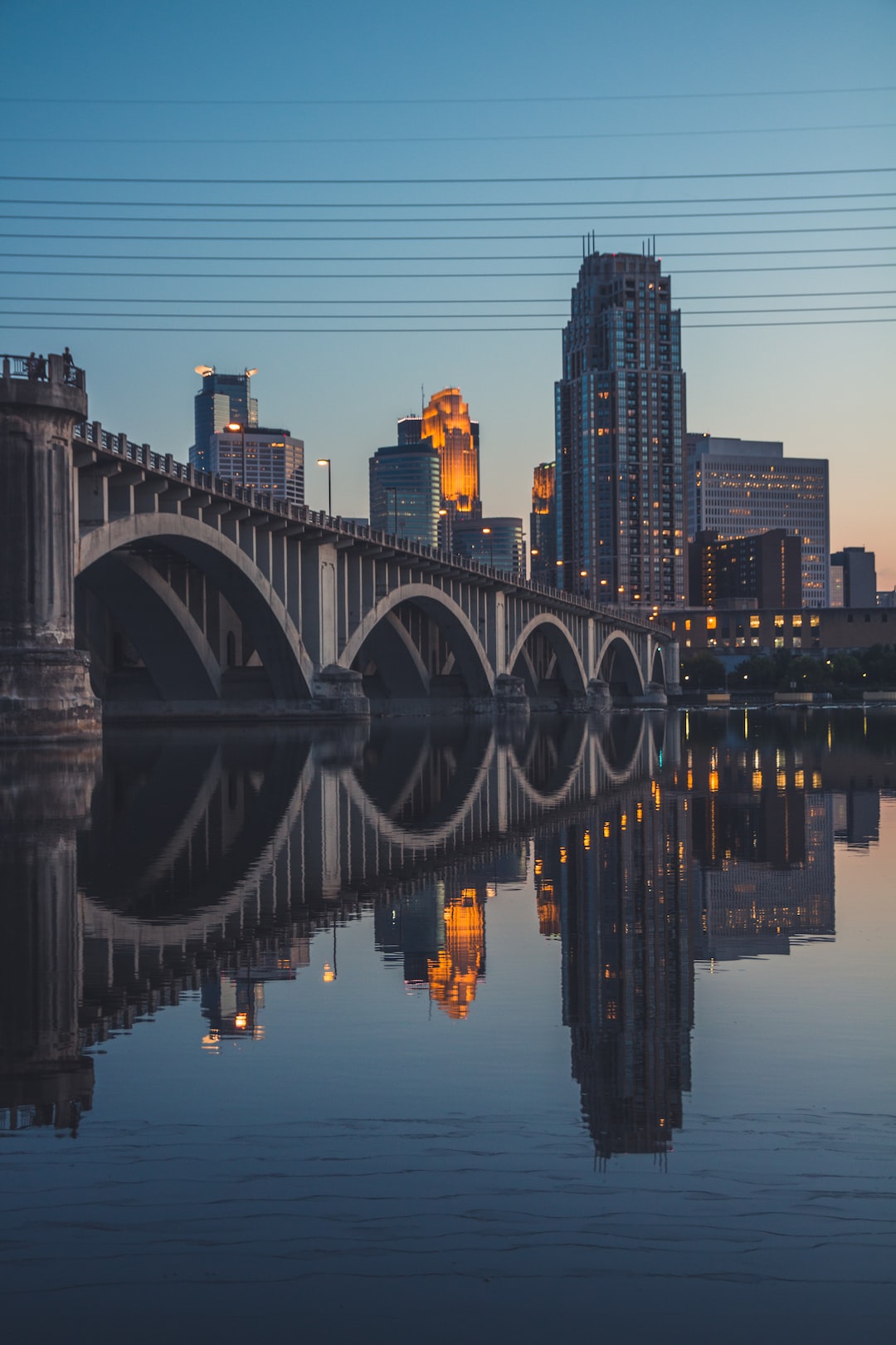 Reflection of downtown Minneapolis