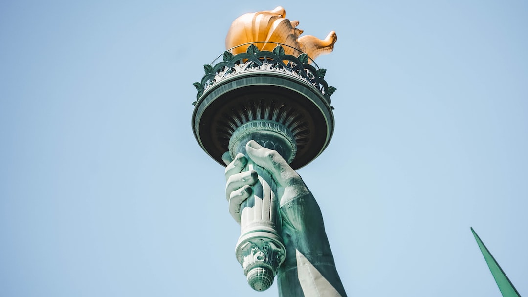 The beautiful Statue of Liberty.