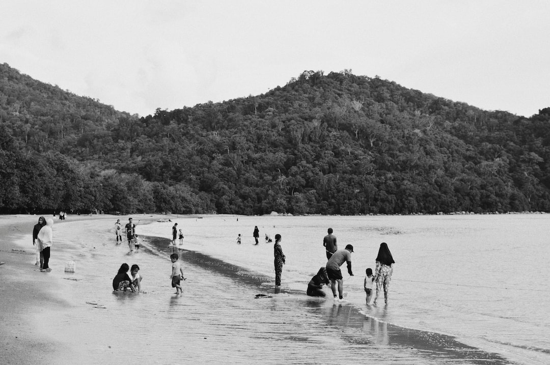 People at the beach.