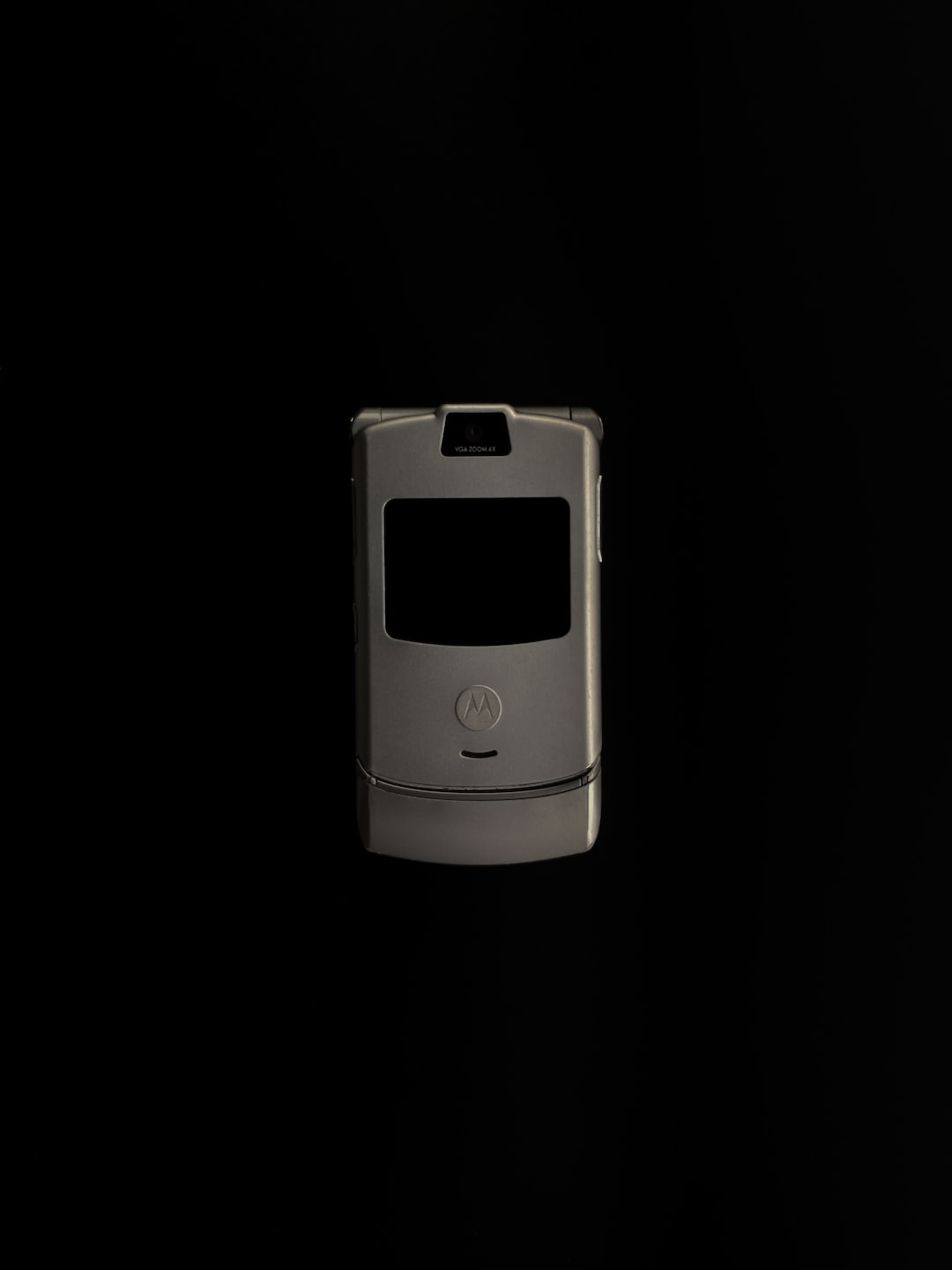 Motorola Razr on a black background