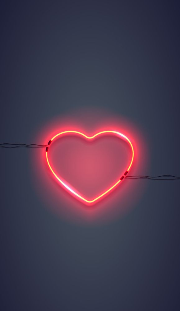 neon heart light #society6 #buyart #decor Art Print by Happy Home Artistry