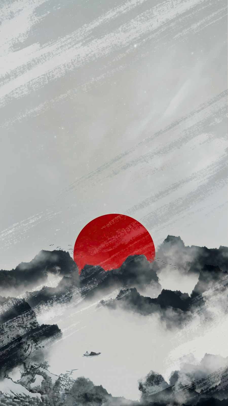 Sun In Dark Clouds - IPhone Wallpapers