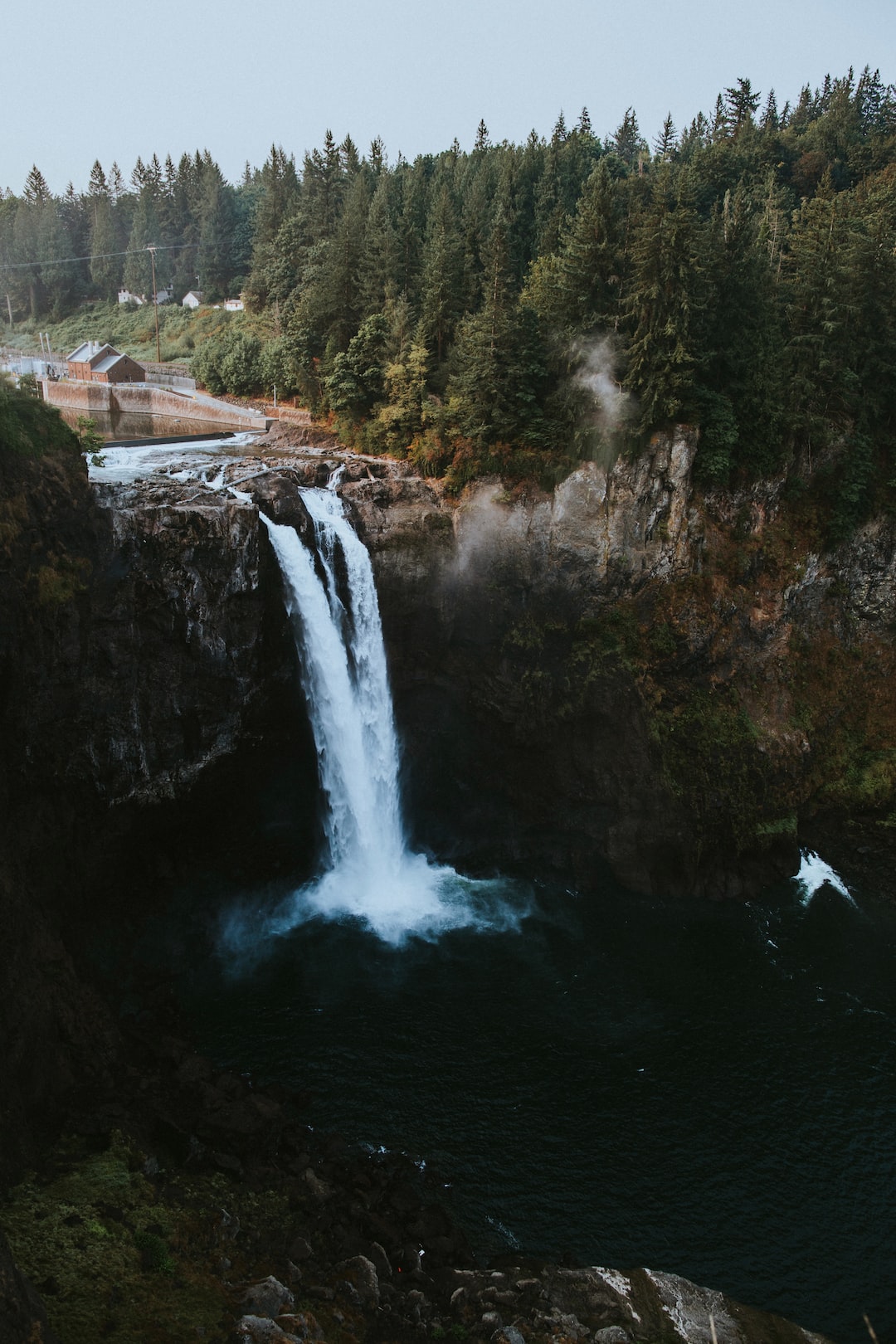 Snoqualmie Falls during sunrise