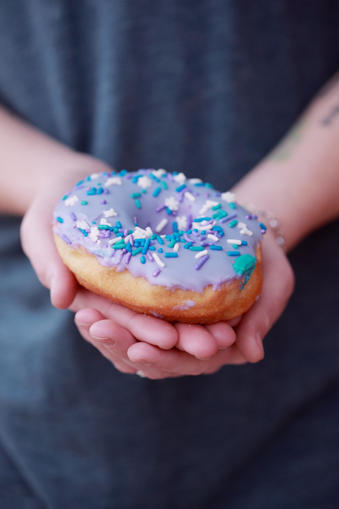 I picked up a dozen colorful donuts at the grocery store today. They were all decorated in bright springtime pastel colors and fun sprinkles.