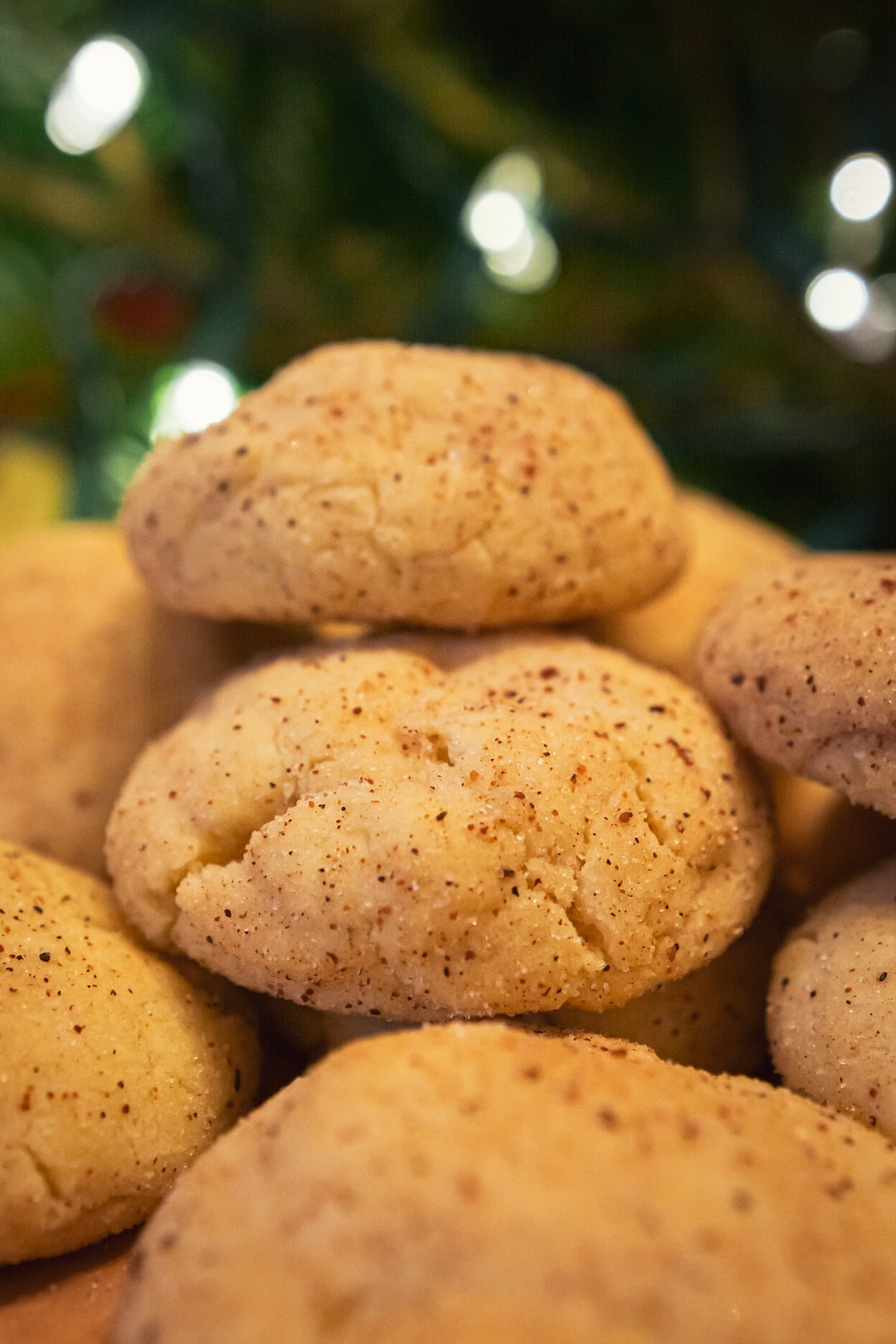 Eggnog Snickerdoodle Cookies