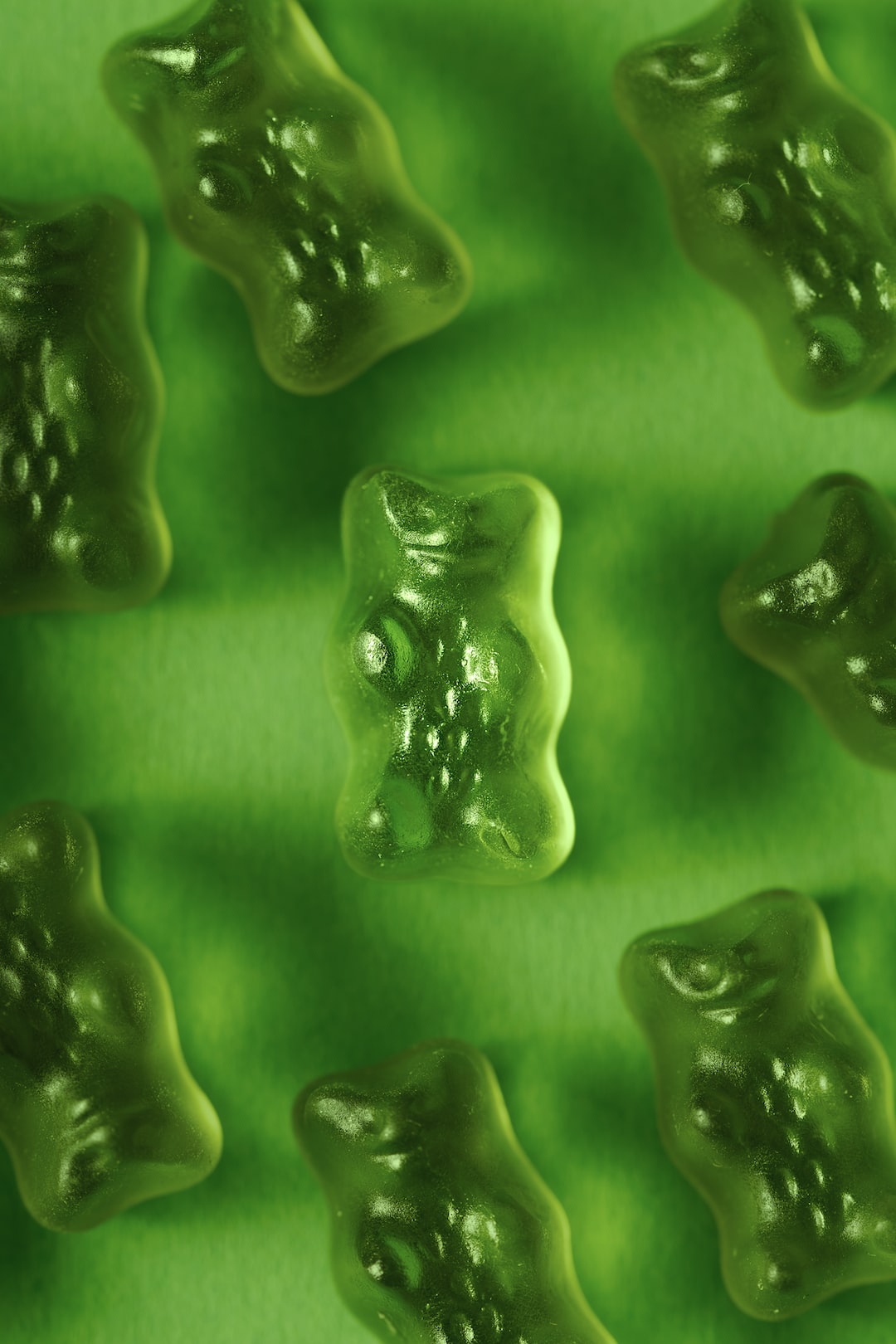 Gummy bears green