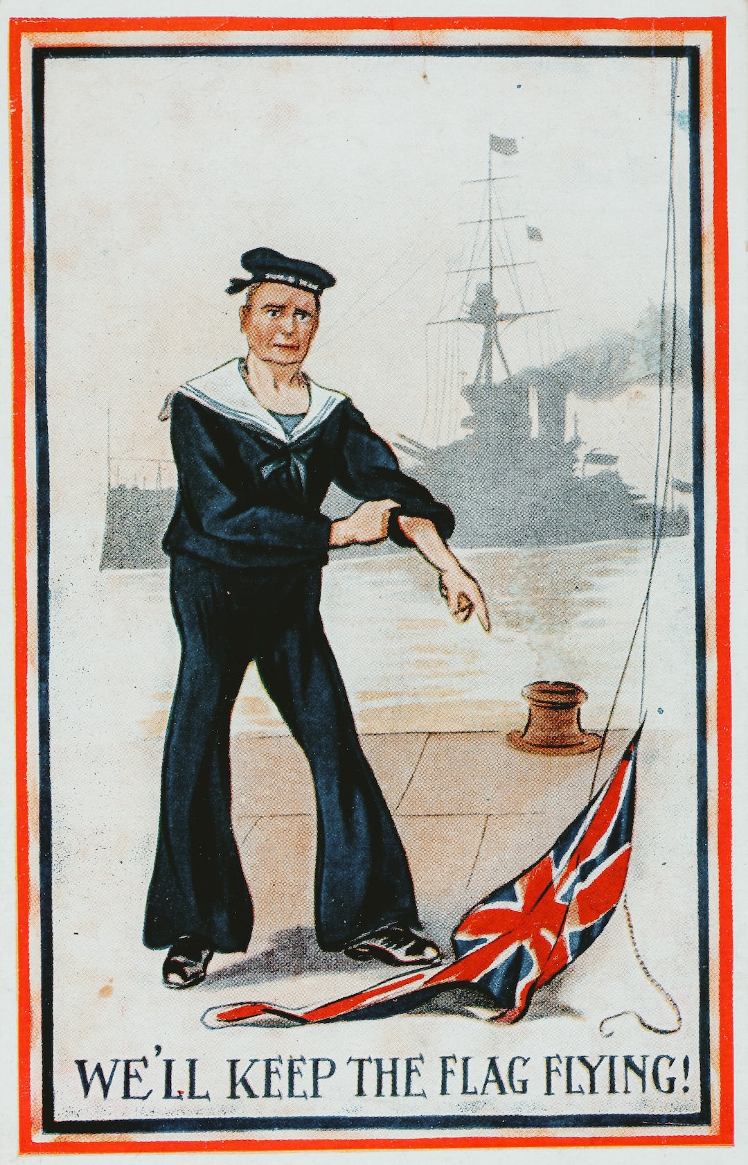 Postcard - HMAS Australia, 'We'll Keep the Flag Flying!', 1915