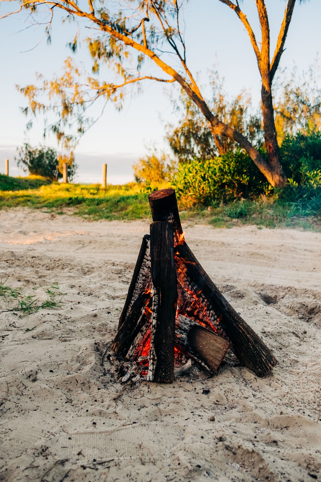 burn, baby, burn | Camping - Inskip Point, Queensland Australia