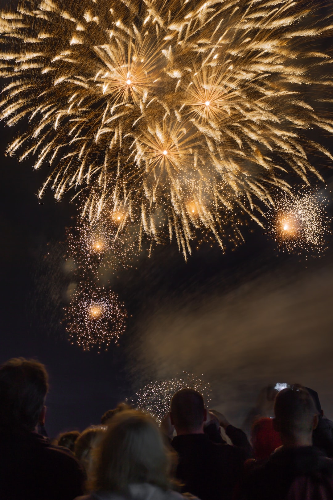 Picture shot during the International Fireworks Festival at the beach of Scheveningen.