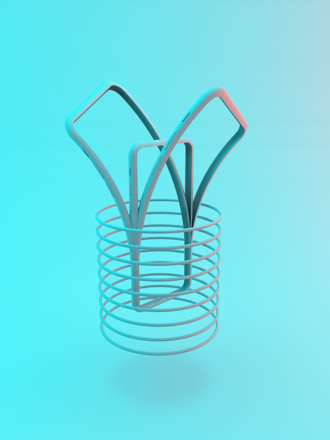 Abstract 3D study of Phone - C