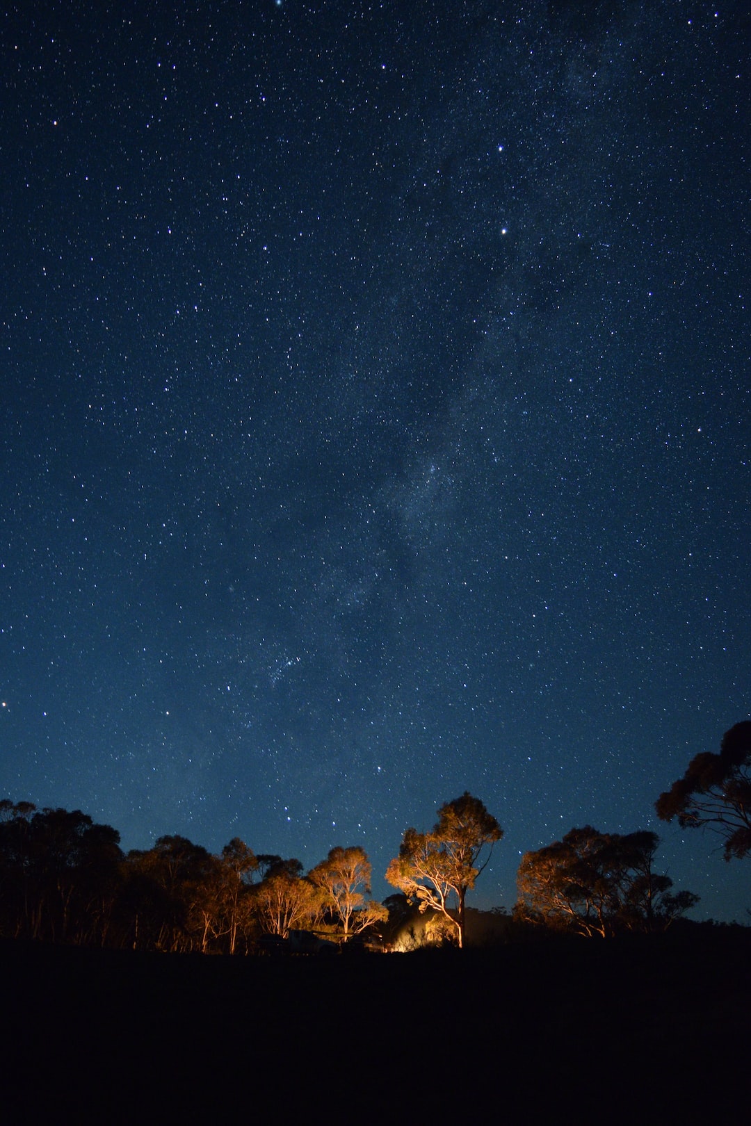 Camping under the stars