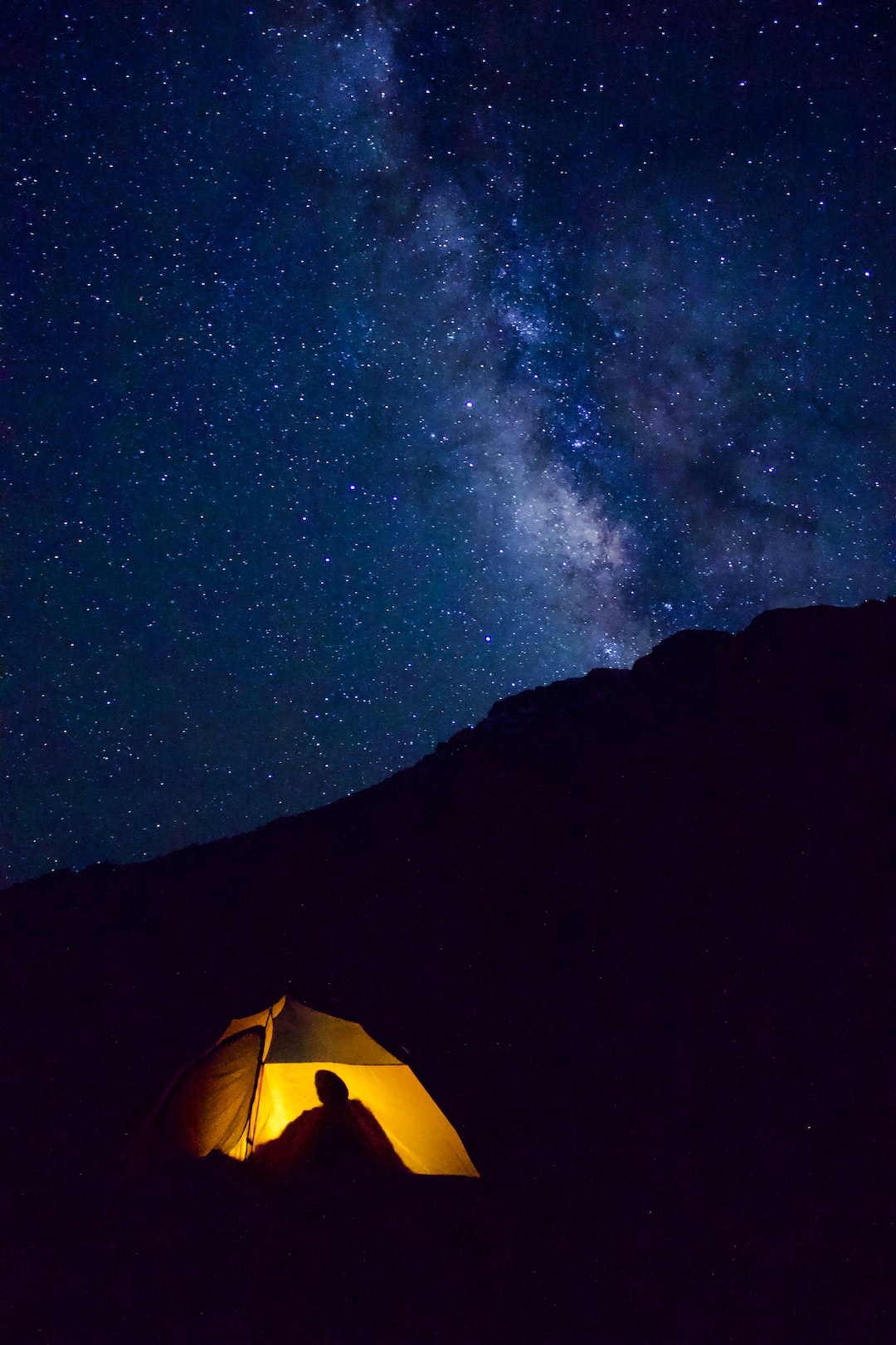 Camping under the stars