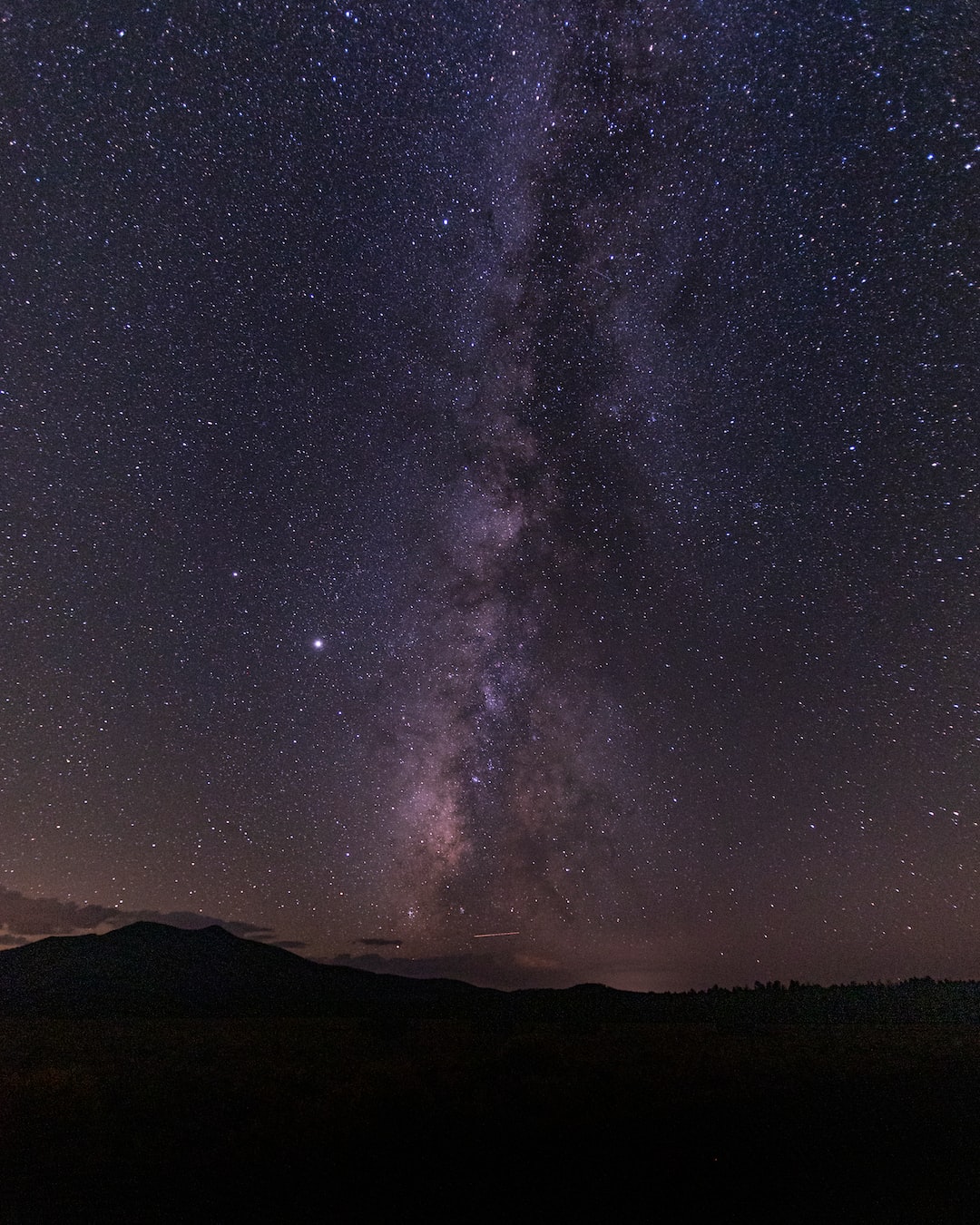 Starry night under the clear Flagstaff Sky