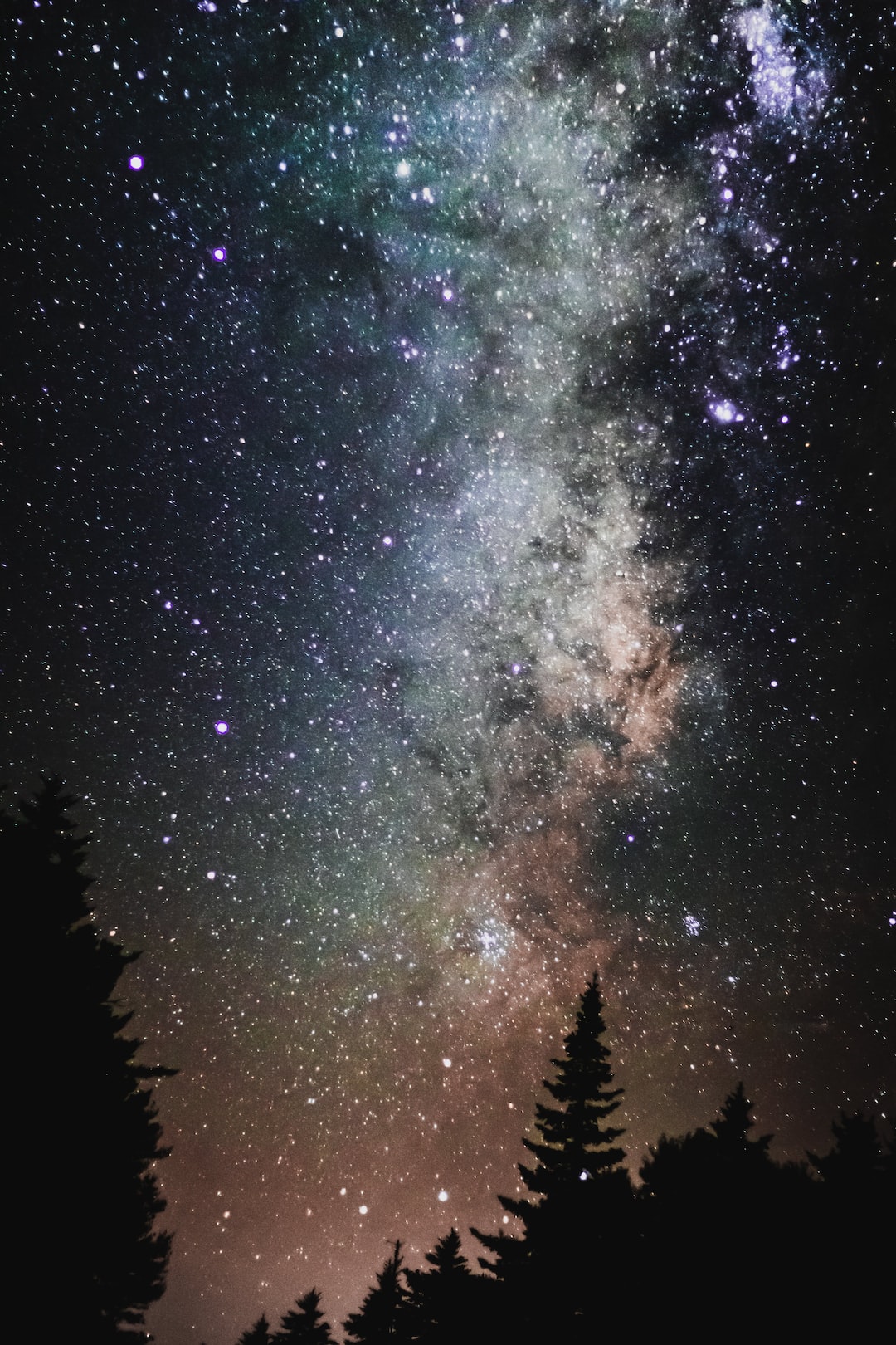 A long exposure of the Milky Way.