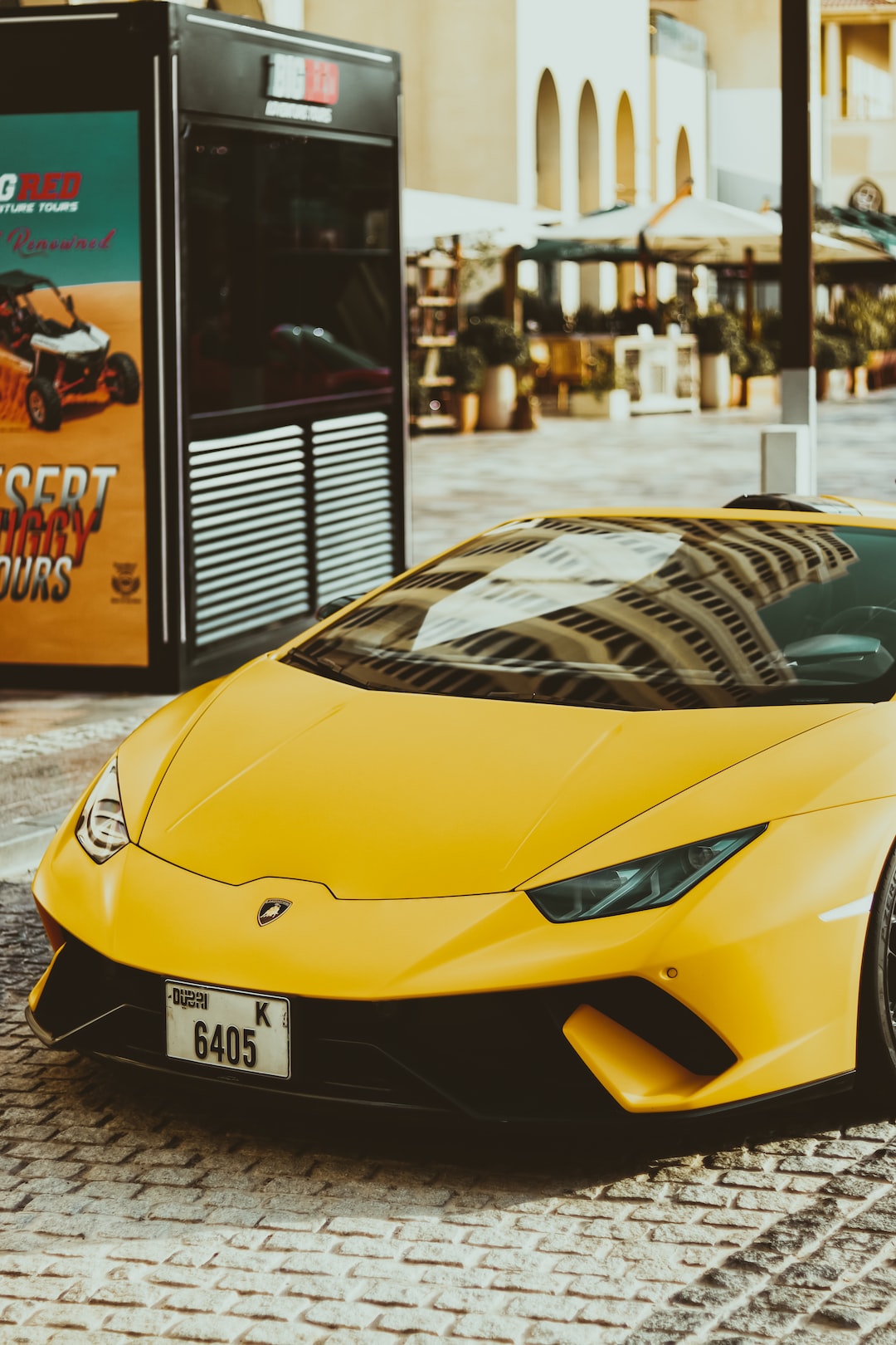 Yellow lamborghini 