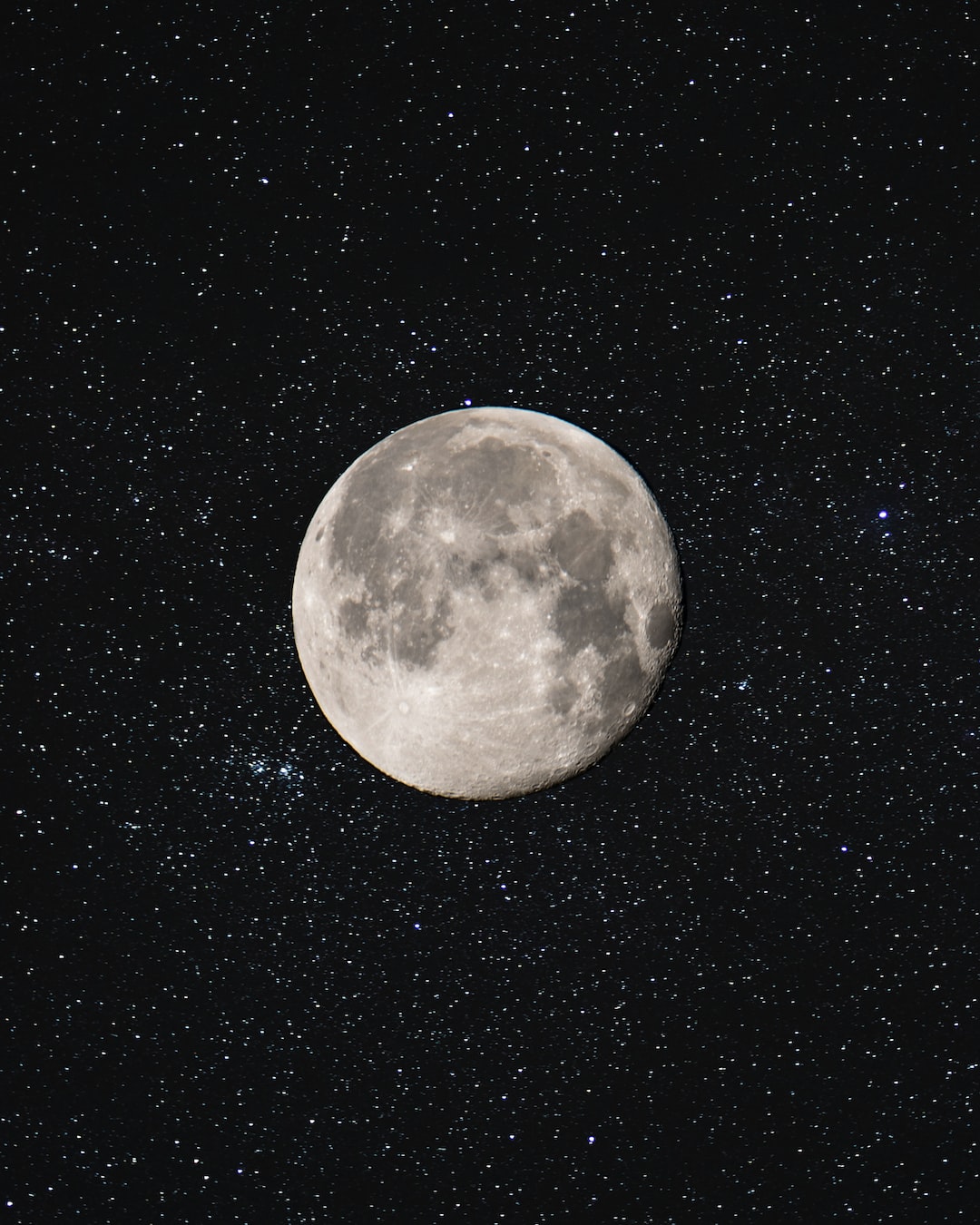 The moon at night