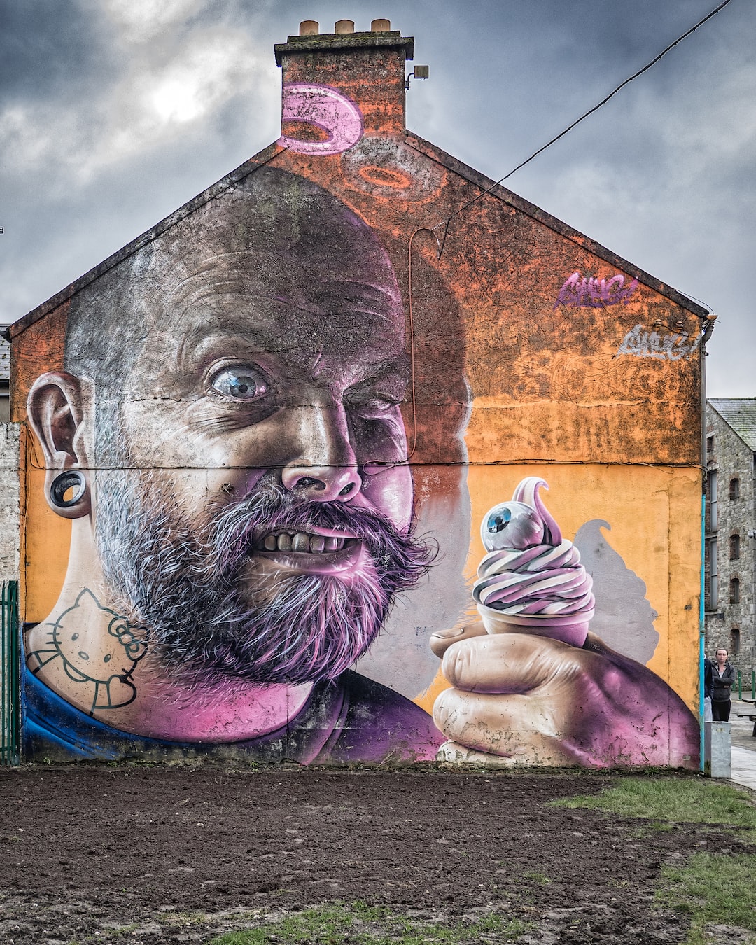 Mr. Squinty.  Street art in Limerick, Ireland.  Fierce!
