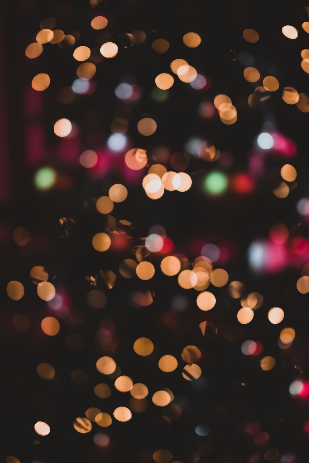 Christmas tree light bokeh