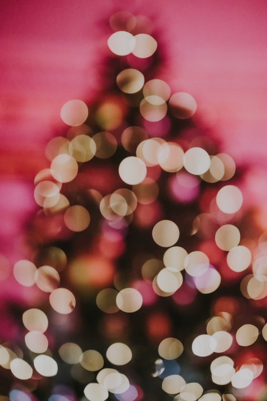 Christmas tree bokeh