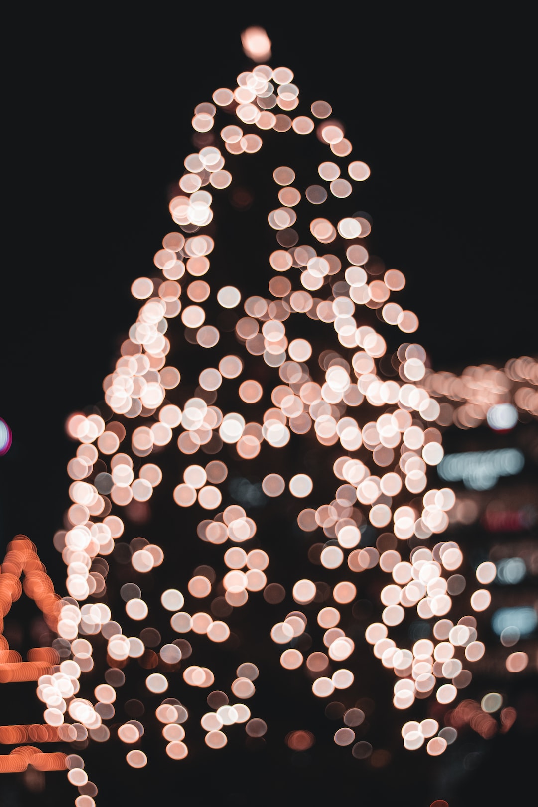 Bokeh Christmas tree.