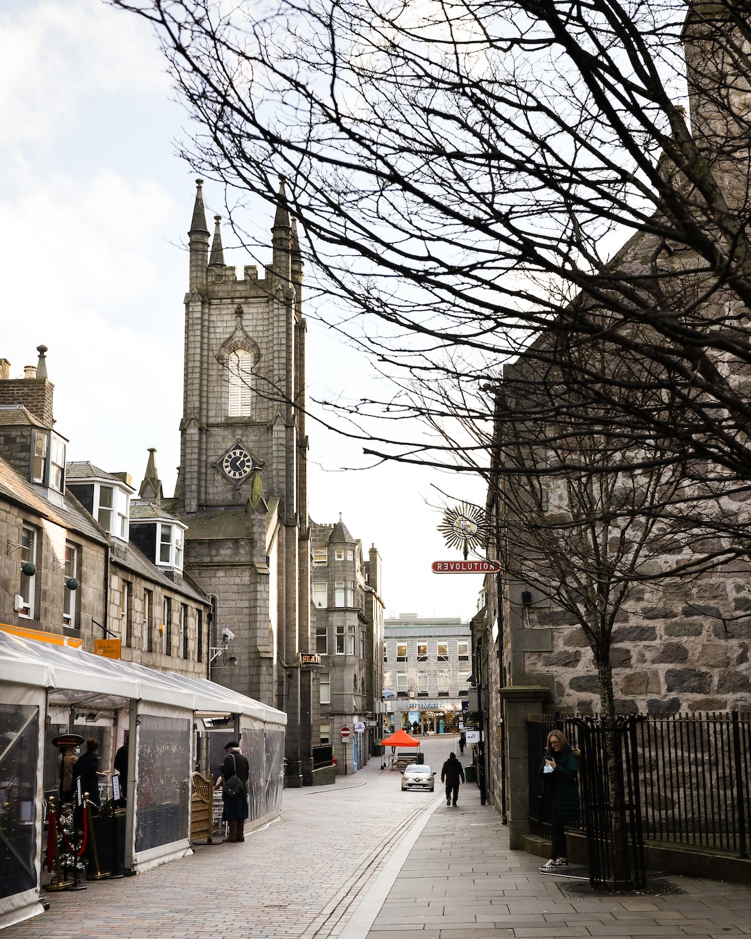 Belmont Street, Aberdeen, taken in December 2020.