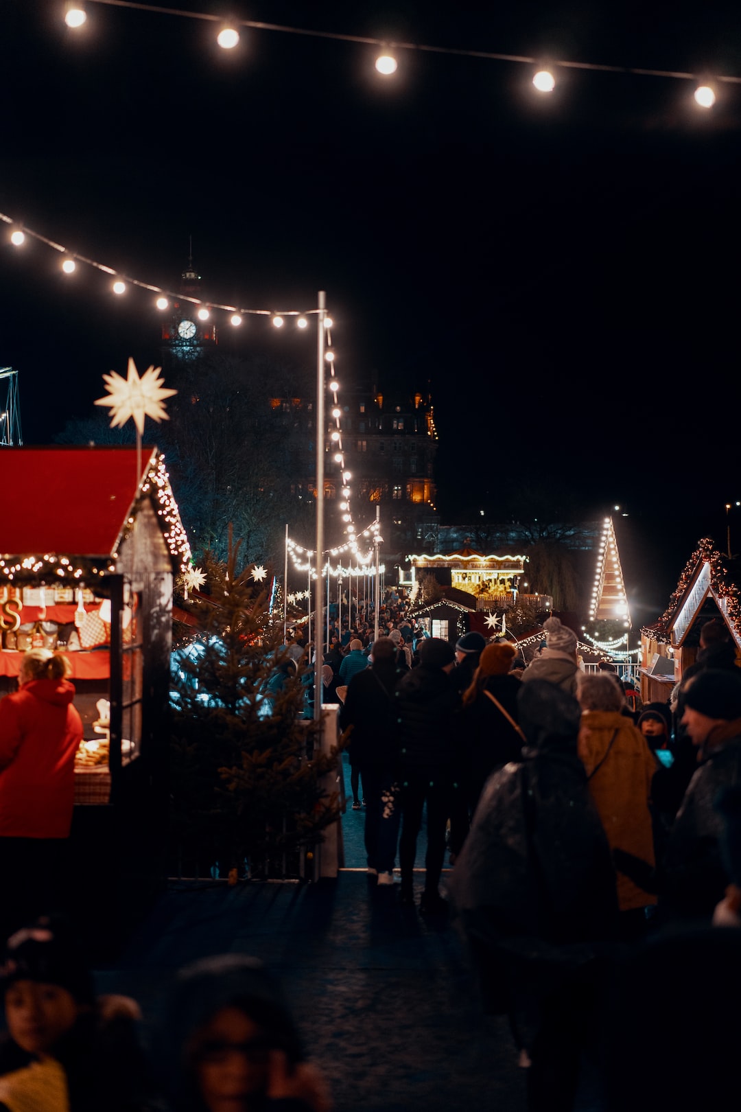 Christmas market in Edinburgh