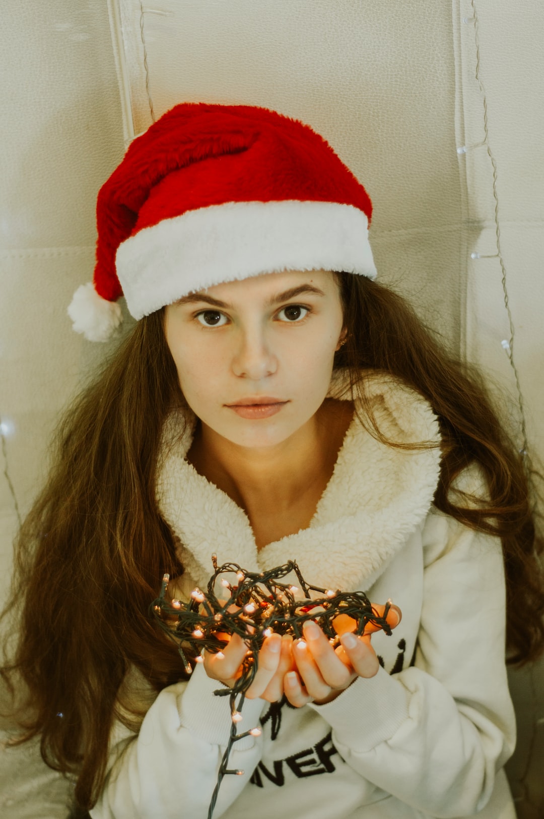 Beautiful Model posing for a special Christmas Portrait.