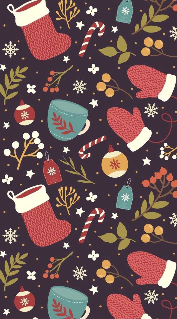 Cute Christmas illustrations  Idea Wallpapers  iPhone WallpapersColor Schemes