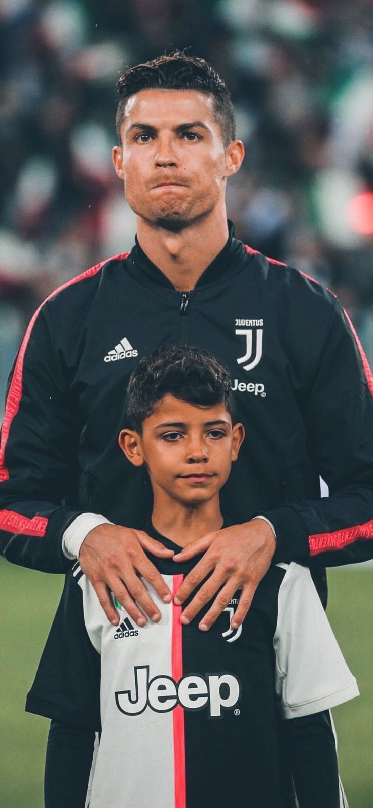 Cristiano Ronaldo with his son  wallpaper