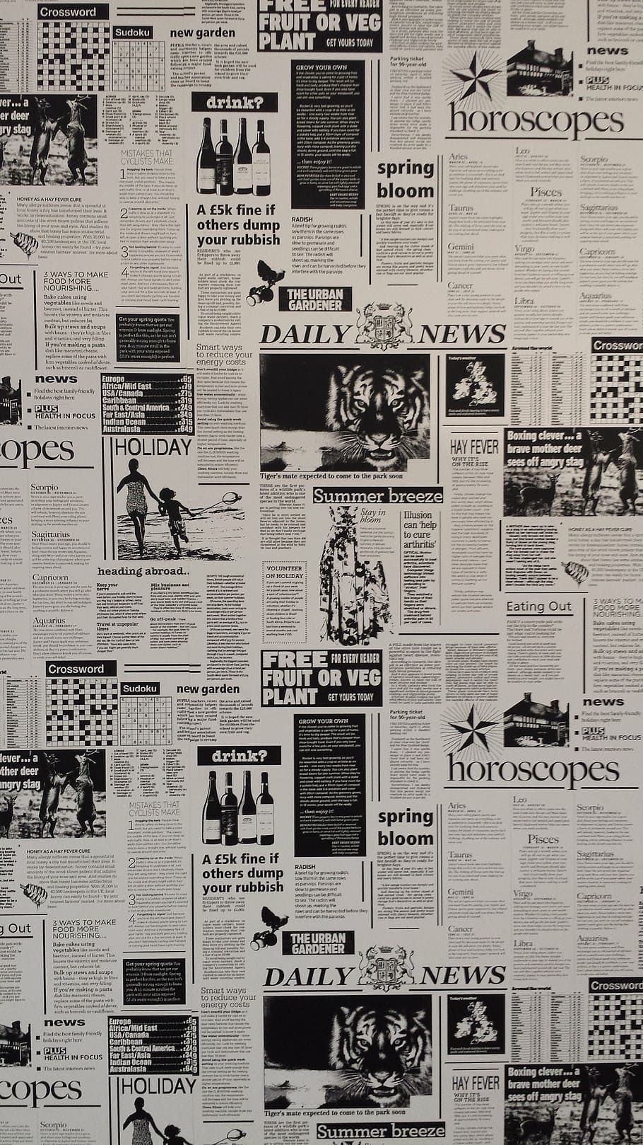 HD wallpaper Daily News newspaper black and white recording wallpapper