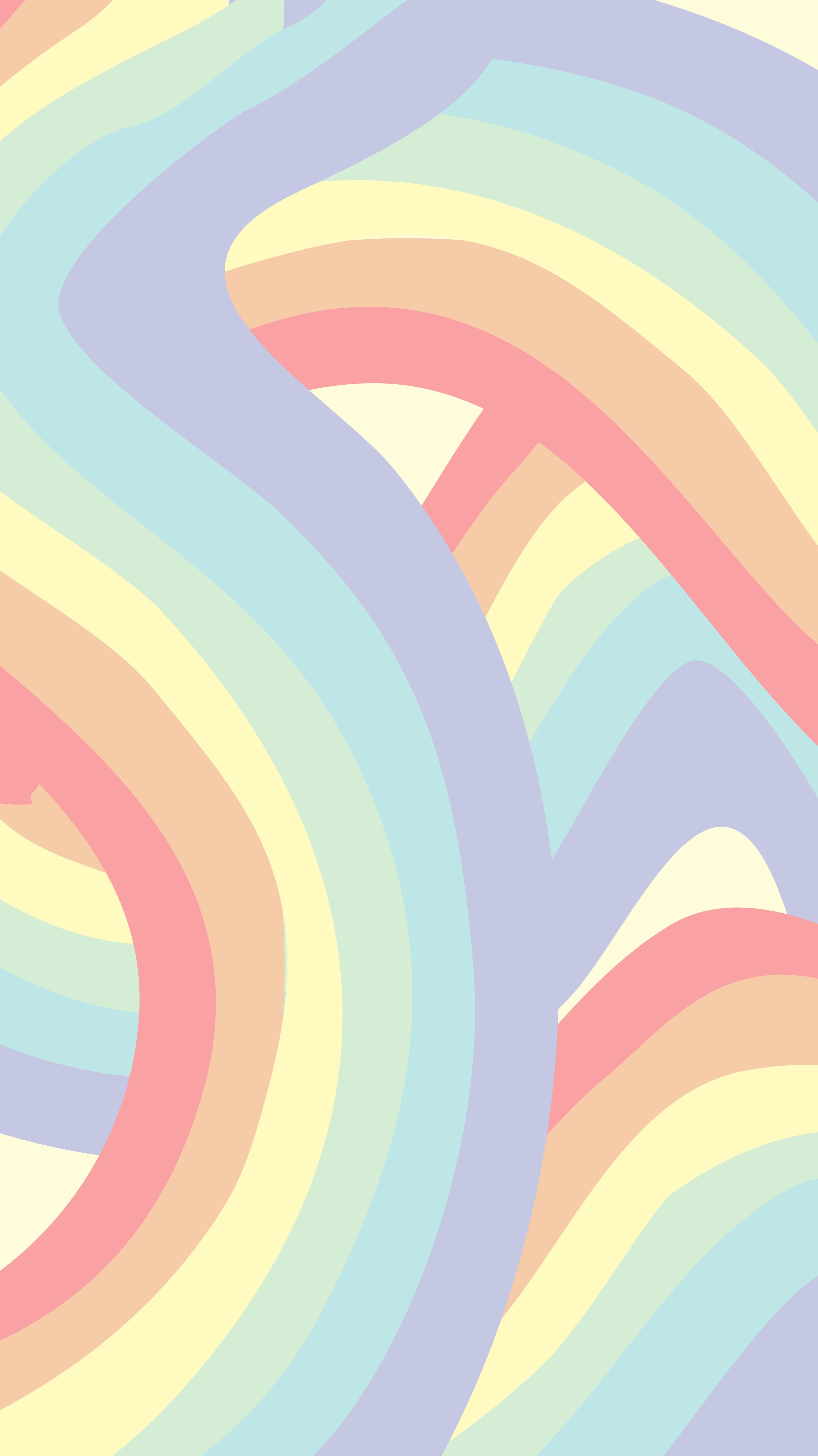 phone wallpaper pastel rainbow