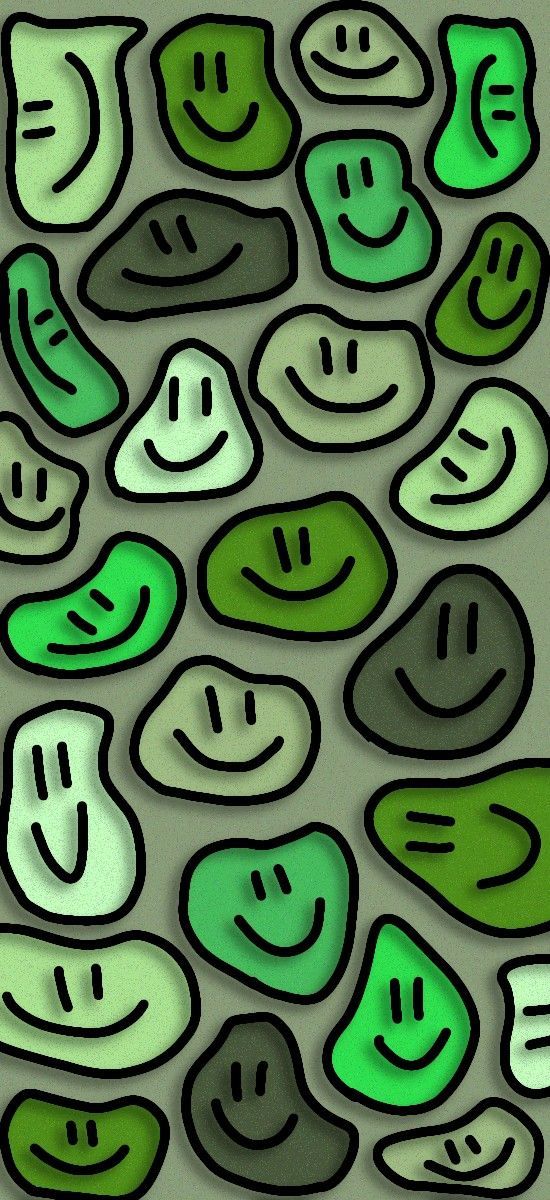 Wallpaper green smiles 2022  Arkaplan tasarmlar irin izim izimler