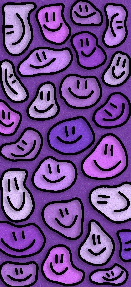 Wallpaper purple smiles in 2022  Simple phone wallpapers Retro wallpaper iphone Phone wallpaper patterns