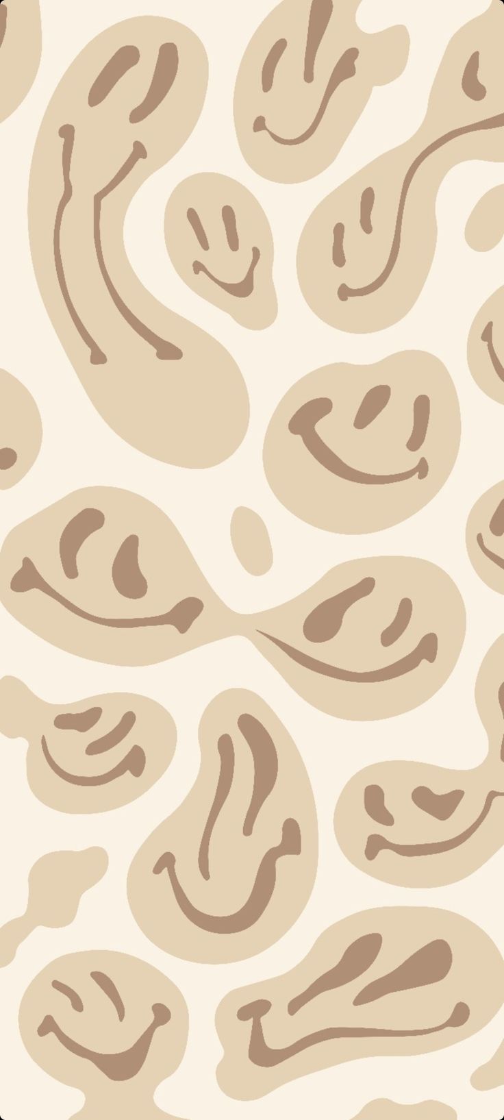 Smiley face wallpaper  beige  Simple phone wallpapers Simple iphone wallpaper Wallpaper iphone boho