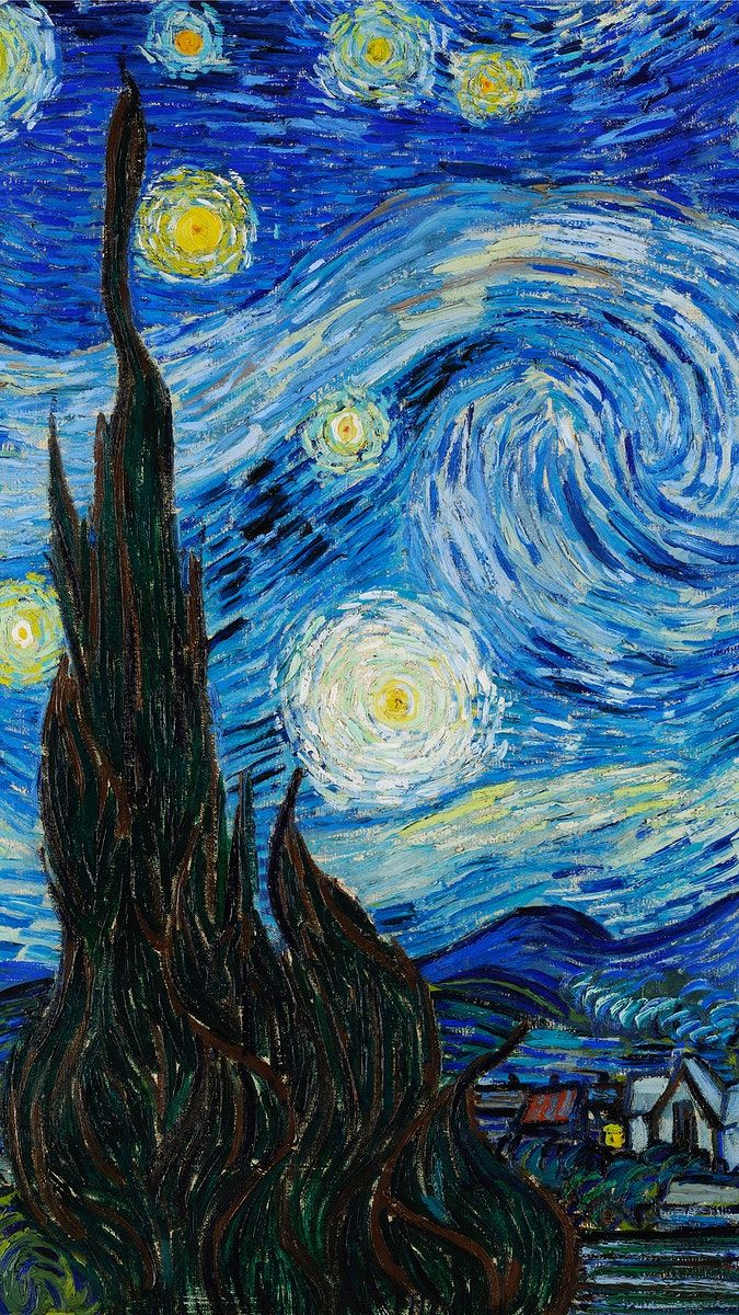 Download premium image of Van Gogh iPhone wallpaper The Starry Night HD background about iphone wallpaper van gogh starry night public domain art and famous artwork 3933010