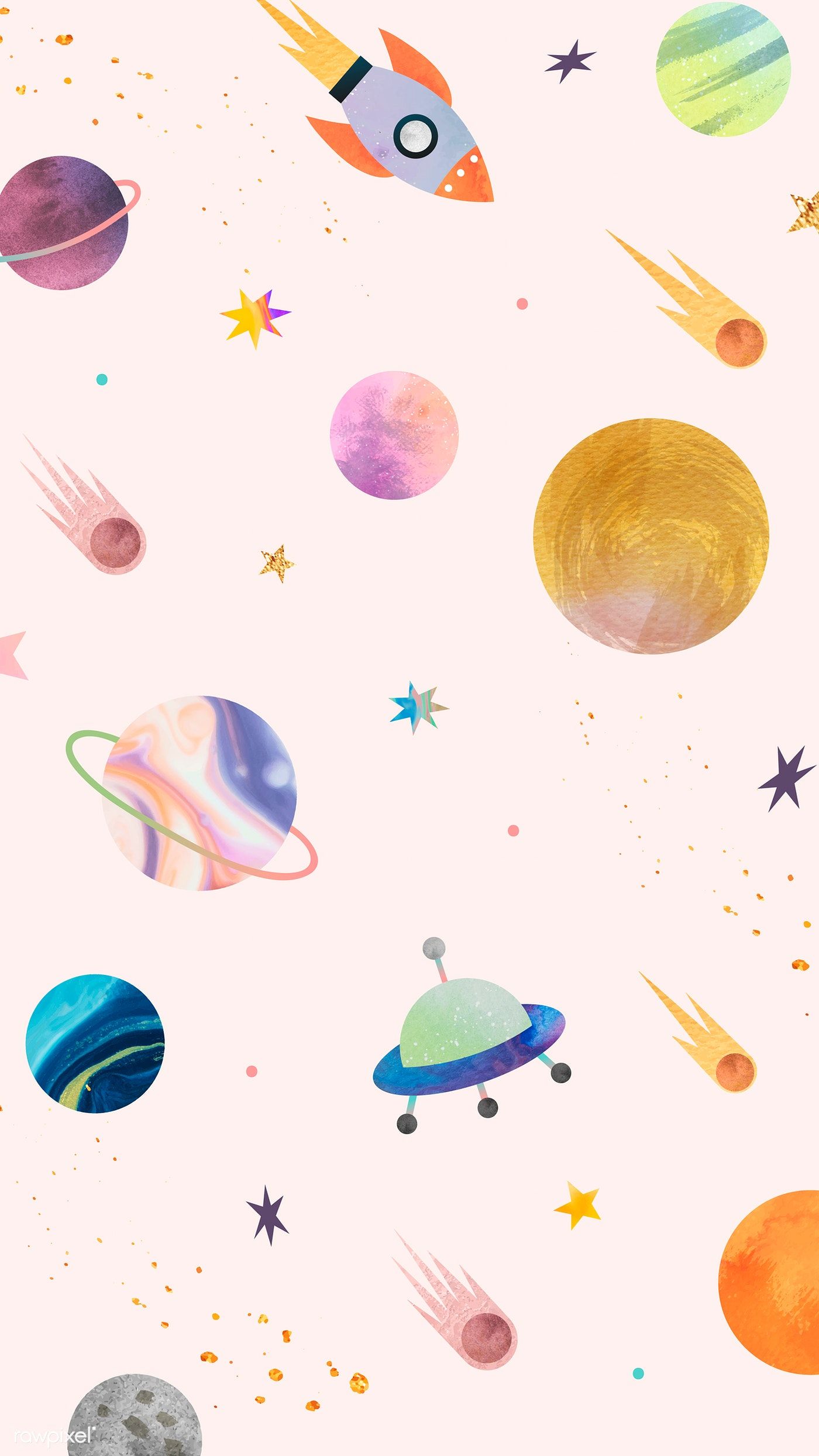 Download premium vector of Colorful galaxy watercolor doodle on pastel background mobile phone wallpaper vector by Toon about iphone wallpaper watercolor phone wallpaper pastel wallpaper phone and kids pattern 1230065