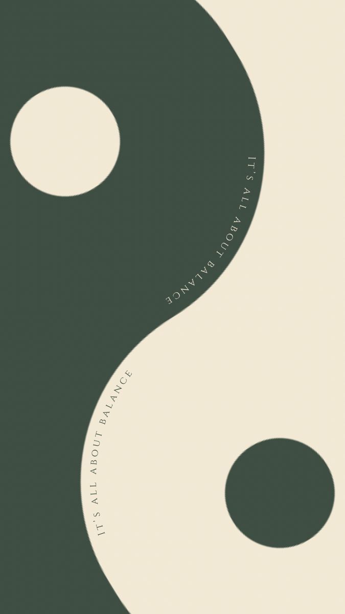 Yin Yang Balance Wallpaper  Iphone wallpaper green Minimalist wallpaper Hippie wallpaper