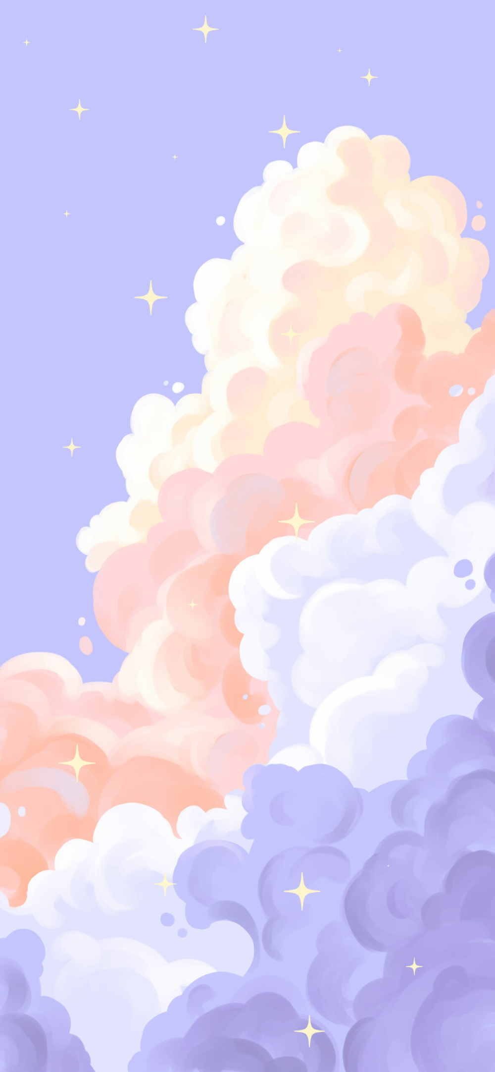 Pastel Clouds Fabric Wallpaper and Home Decor  Spoonflower