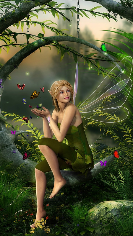 Beautiful Fairy Playing With Butterflies Wallpaper  Apps on Galaxy Store